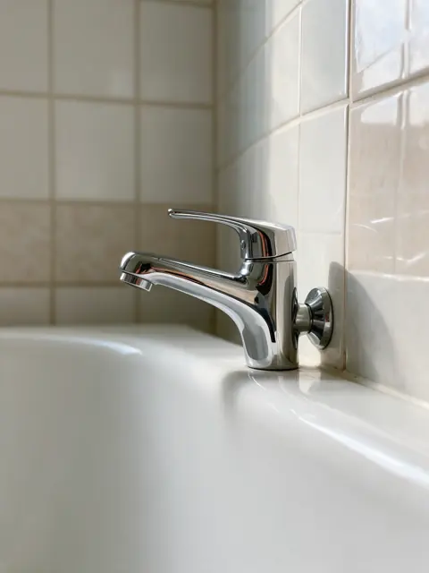 Faucet shine after a Bubble's Sparkle clean
