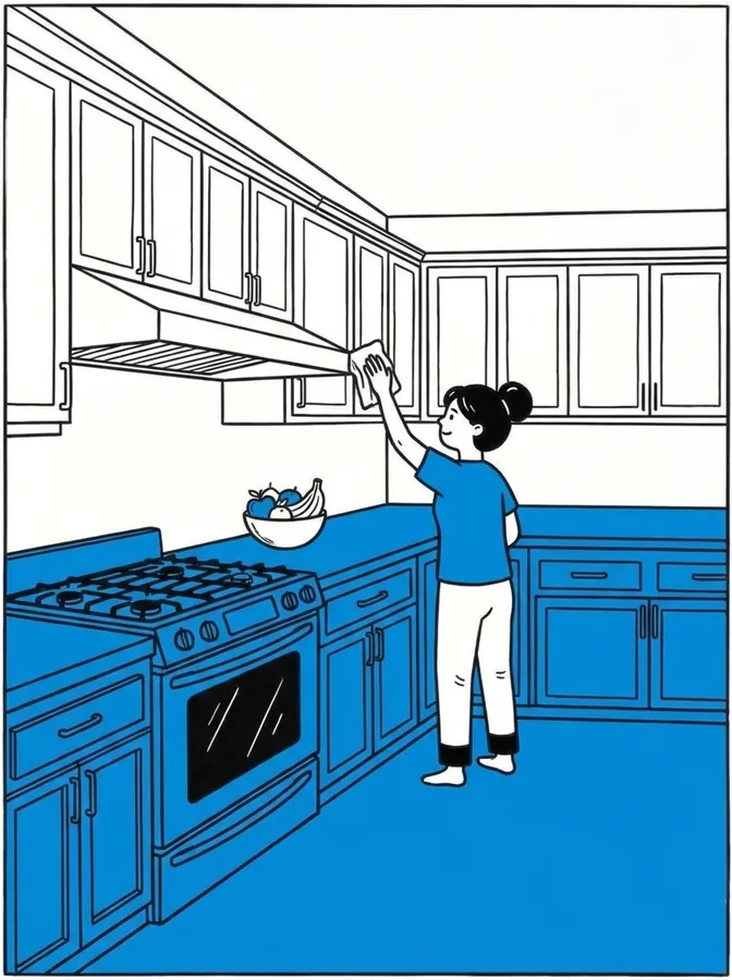 Kitchen after a Bubble's Sparkle deep cleaning clean