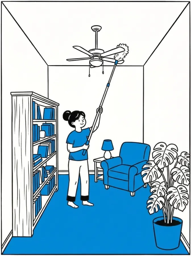 Living room after a Bubble's Sparkle deep cleaning clean