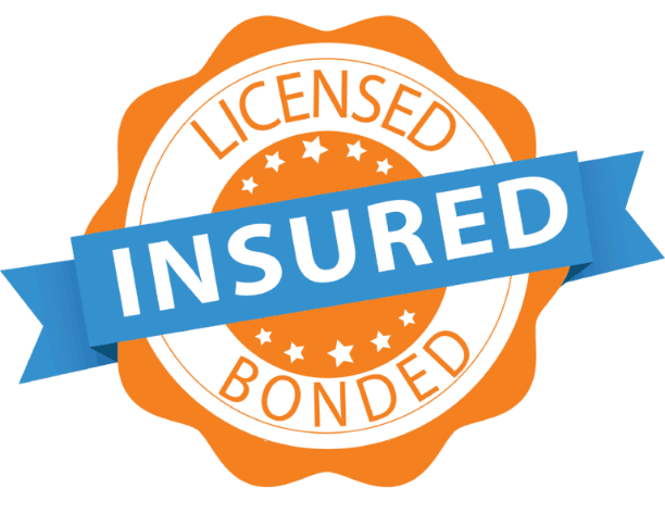Insured and Licensed and Trusted badge